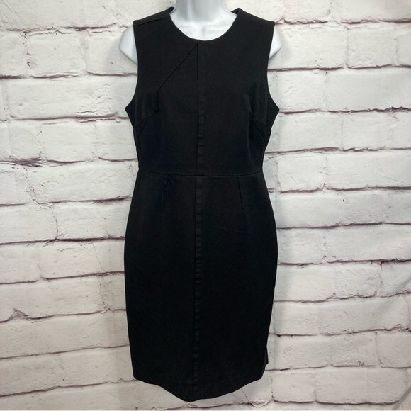 Banana Republic Dresses & Skirts - Banana Republic Bi-Stretch Pleat Dress Size 10 Black Wedding Party Zipper Classy